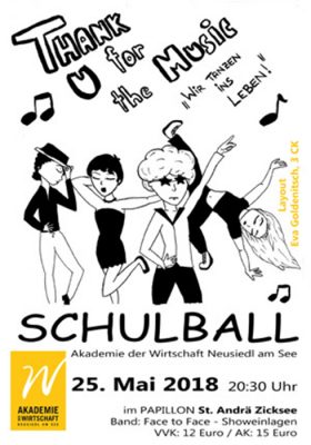 Plakat Schulball 2018